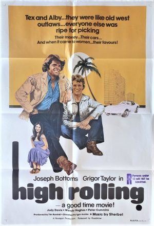 high rolling australian one sheet movie poster 1977