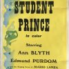 the student prince MGM stock daybill movie poster 1950's