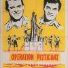 Operation Petticoat 1960's australian re-release duotone one sheet poster with cary grant and tony curtis