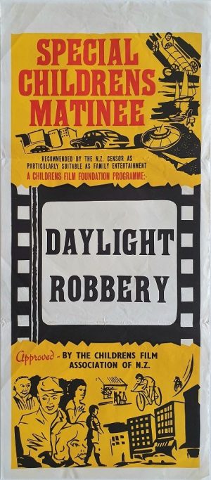 daylight robbery 1964 New Zealand stock daybill poster