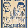 Operation Petticoat 1960's australian re-release duotone 3 sheet poster with cary grant and tony curtis