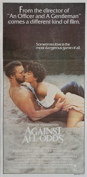 against all odds daybill poster 1984 with jeff bridges