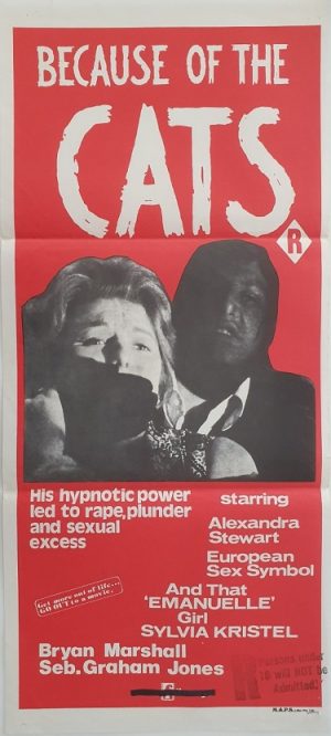 because of the cats australian daybill poster 1973