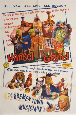 hansel and gretel australian one sheet poster 1960's german production