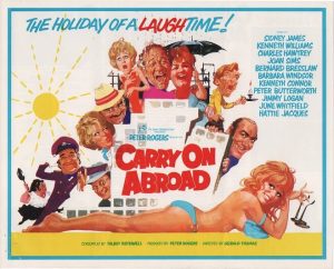 carry on abroad 1972 UK info sheet