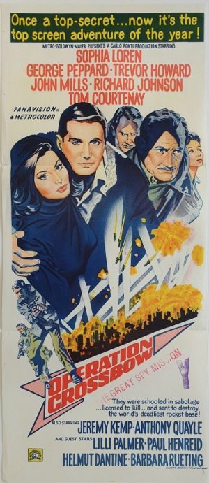 operation crossbow daybill poster 1965 ww2 movie
