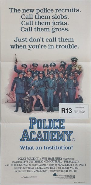 police academy australian daybill poster