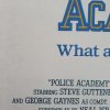 police academy australian daybill poster ink
