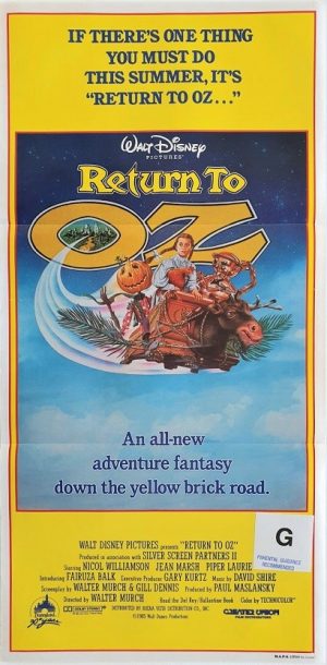 return to oz australian daybill poster 1985