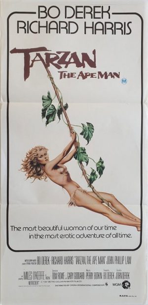 tarzan the ape man daybill poster with bo derek 1981