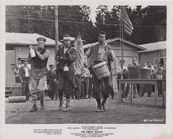 the great escape US publicity still 8 x 10 steve mcqueen and james garner