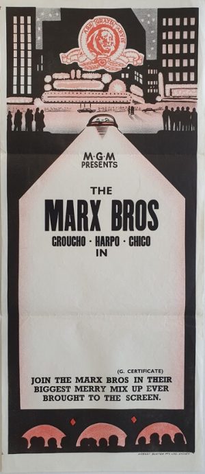 the marx brothers stock daybill poster