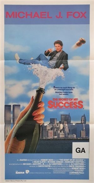 the secret of my success australian daybill poster with michael j fox 1987