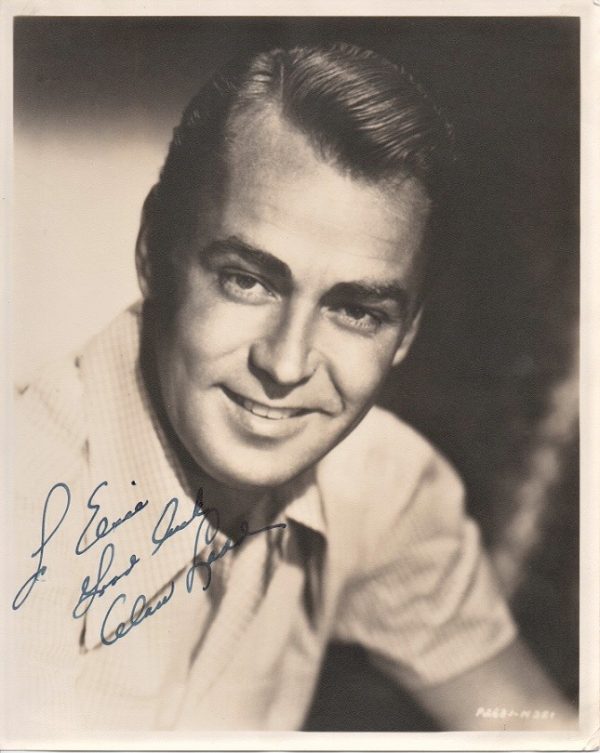 Alan Ladd 1950's signed portrait