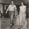 Audie Murphy with Wife and Son 1950s Publicity Still 1950s