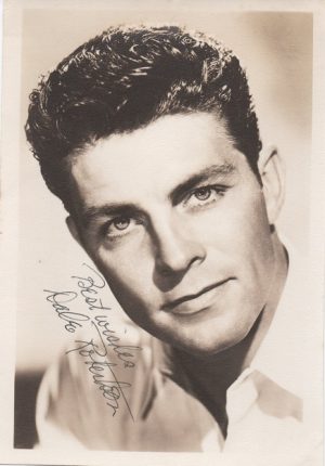 Dale Robertson 1950s signed portrait