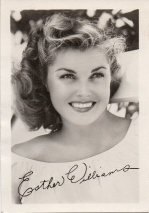 Esther Williams 1940s small fan club publicity portrait