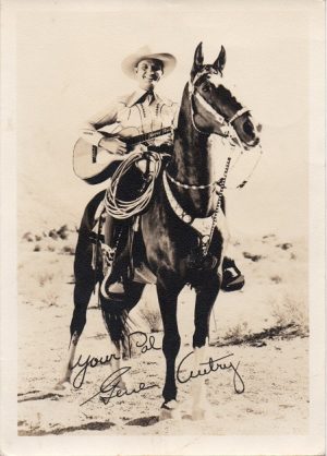 Gene Autry 1940s fan club portrait