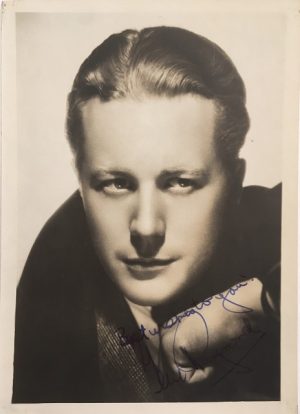 Gene Raymond 1930s signed publicity portrait