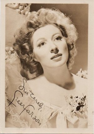 Greer Garson 1940s small fan club publicity portrait