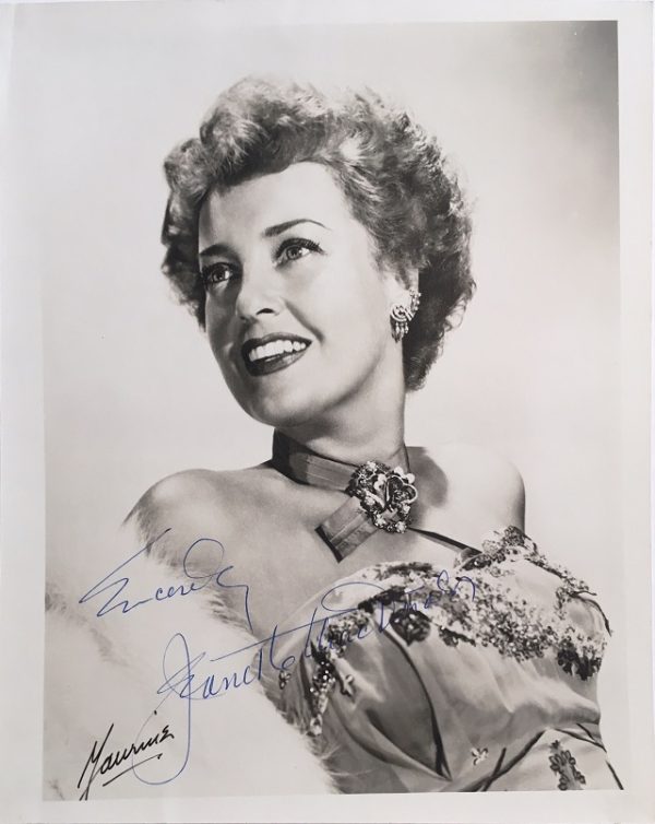 Jeanette MacDonald signed autographed portrait 1940s 3