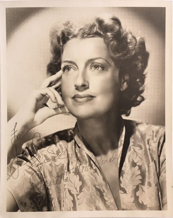 Jeanette MacDonald signed autographed portrait 1940s 4