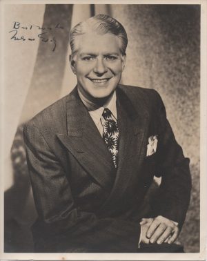 Nelson Eddy signed 1940s publicity portrait 25