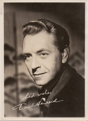 Paul Henreid 1940s Portriat (fan club)