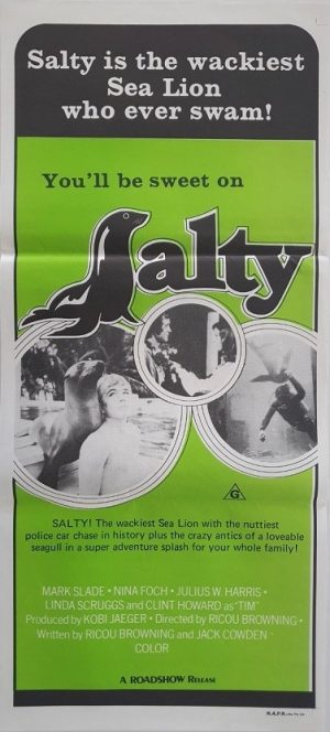 Salty the sealion 1973 daybill poster