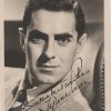 Tyrone Power 1940s signed portrait (2)