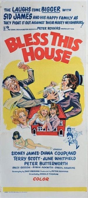 bless this house australian daybill poster with sidney james 1972