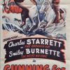 gunning for vengance daybill poster with charles starrett 1946