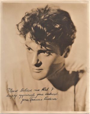 Francis Lederer 1930s signed portrait