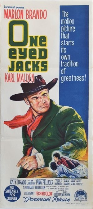 one eyed jacks australian daybill 1961 with Marlon Brado, Karl Malden and Pina Pellicer