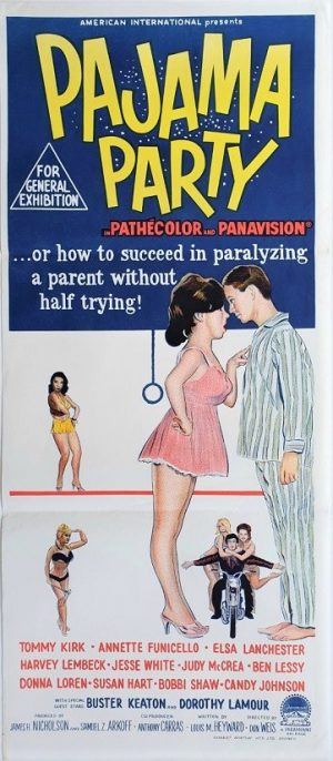 pajama party australian daybill poster 1
