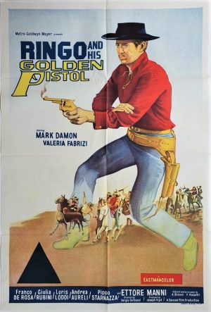 ringo and his golden pistol australian one sheet poster with a cowboy western theme 1966 directed by Sergio Corbucci