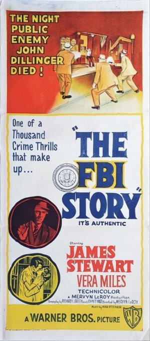 the FBI story australian daybill poster with james stewart 1959