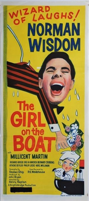 the girl on the boat australian daybill poster with norman wisdom (1)