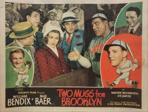 Two Mugs From Brooklyn 1949 US Lobby Card also known as Two Knights From Brooklyn with William Bendix, card number 2