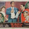 Two Mugs From Brooklyn 1949 US Lobby Card also known as Two Knights From Brooklyn with William Bendix, card number 4