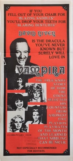 Vampira (Old Dracula) 1974 australian daybill poster with David Niven