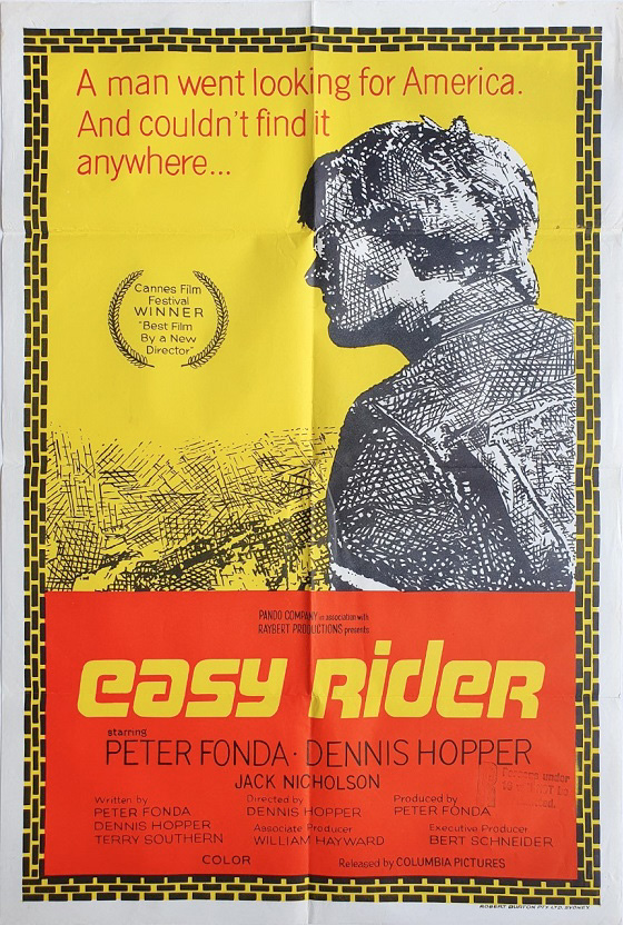 Easy Rider Australian One Sheet Movie Poster 4 Easy Rider Australian One Sheet Movie Poster 4