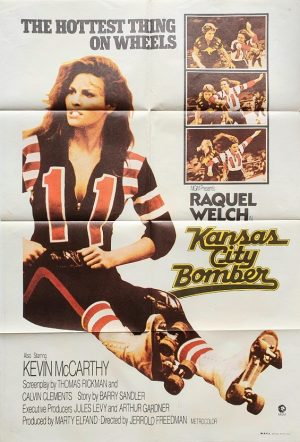 kansas city bombers australian one sheet poster with raquel welsh 1972