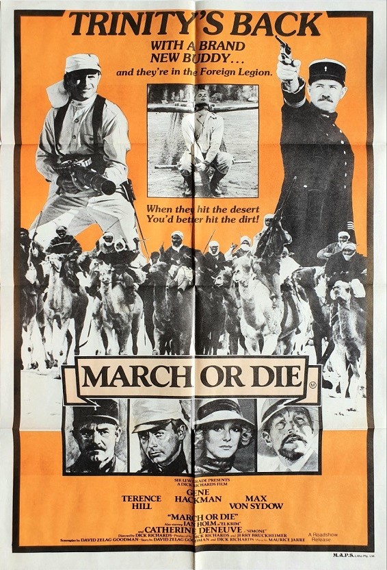 march or die australian one sheet poster with Gene Hackman (2)