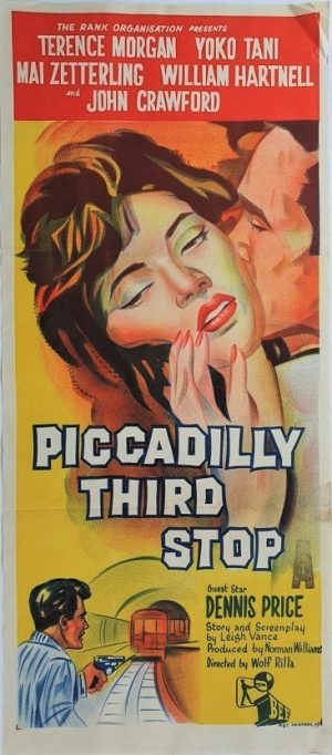 piccadilly third stop australian daybill poster 1960
