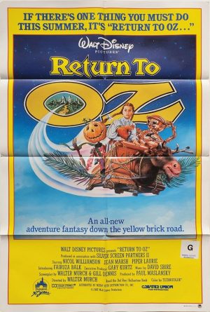 return to oz us one sheet poster 1985