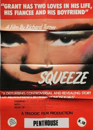 squeeze new zealand one sheet poster 1980 gay documentary very rare!