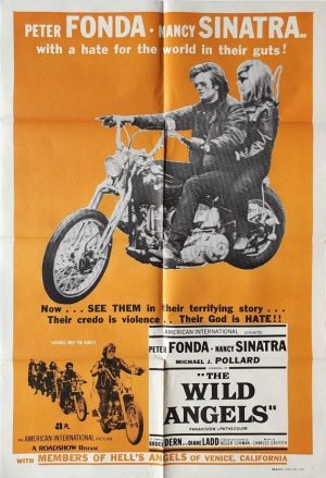 the wild angels australian one sheet movie poster with Peter Fonda and Nancy Sinatra