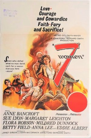 7 women australian movie poster 1966