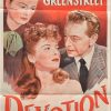 Devotion daybill poster with Ida Lupino, Paul Henreid and Olivia DeHavilland 1946